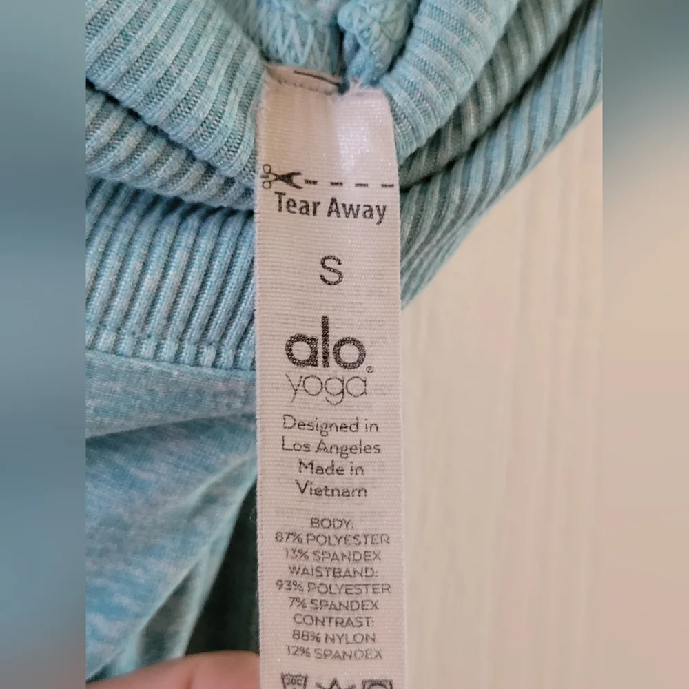 ALO Yoga AloSoft Lounge Leggings Blue Quartz Size Small Full Length